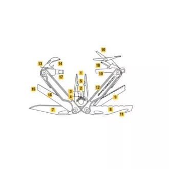 Leatherman Multiszerszám CHARGE TTi PLUS ezüst Leatherman Multiszerszám CHARGE TTi PLUS ezüst