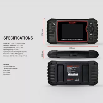 Diagnosztika iCarsoft VAWS V2.0 az Audi / VW / Seat / Skoda számára