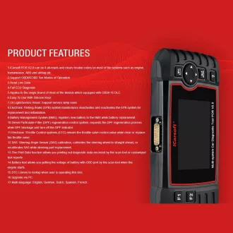 Diagnosztika iCarsoft POR V2.0 Porsche / Cayenne számára
