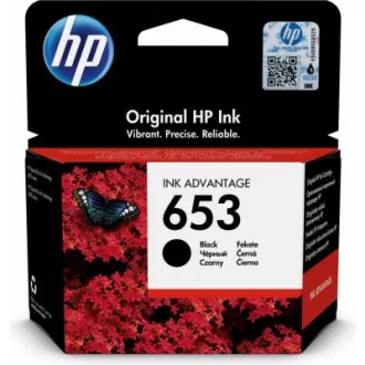HP 653 (3YM75AE#302) - patron, black (fekete)