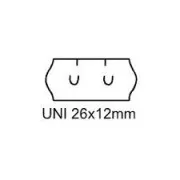 Címkék Universal 26x12mm fehér