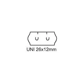 Címkék Universal 26x12mm fehér