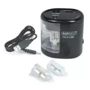 Elektromos élező Rapesco PS12 2 lyukú fekete USB kábel