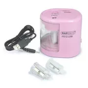 Elektromos élező Rapesco PS12 2 lyukú rózsaszín USB kábel