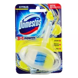 Domestos WC blokk 3in1 Power citrus 40g függöny Domestos WC blokk 3in1 Power citrus 40g függöny