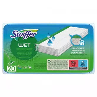 Padlótisztító törlőkendők mophoz Swiffer Sweeperhez citrus friss 20db Padlótisztító törlőkendők mophoz Swiffer Sweeperhez citrus friss 20db