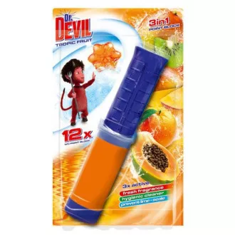 Dr.Devil WC gél spot blokk 3in1 Tropic Fruit 75ml Dr.Devil WC gél spot blokk 3in1 Tropic Fruit 75ml