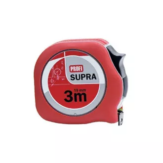 Mérőszalag 3m/16mm piros kártyán Mérőszalag 3m/16mm piros kártyán