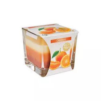 Illatos gyertya üvegben Bispol Orange 170g Illatos gyertya üvegben Bispol Orange 170g