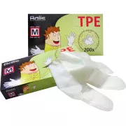 Eldobható TPE kesztyű M méretű fehér 200db