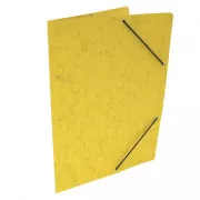 Mappa 250 A4, patentok nélkül, sárga gumival