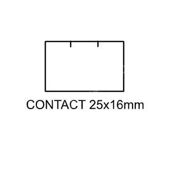 Címkék Kapcsolat 25x16mm fehér téglalap alakú