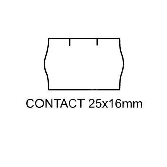 Címkék Kapcsolat 25x16mm fehér kerek