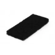 Téglalap alakú padlólap, kézi 11x25cm fekete (8900004)
