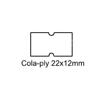 Címkék Cola-ply 22x12mm fehér eltávolítható öntapadós címkék Címkék Cola-ply 22x12mm fehér eltávolítható öntapadós címkék