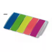 Öntapadós könyvjelzők PP 12x48,5mm 5 neon színben 5x20 lap Concorde