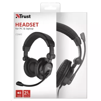 TRUST fejhallgató COMO HEADSET PC-hez és laptophoz TRUST fejhallgató COMO HEADSET PC-hez és laptophoz