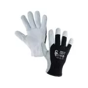 Kombikesztyű TECHNIK ECO, fekete-fehér, 2,5 mm-es méret, mm. 08