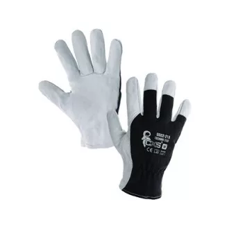 Kombikesztyű TECHNIK ECO, fekete-fehér, 2,5 mm-es méret, mm. 08