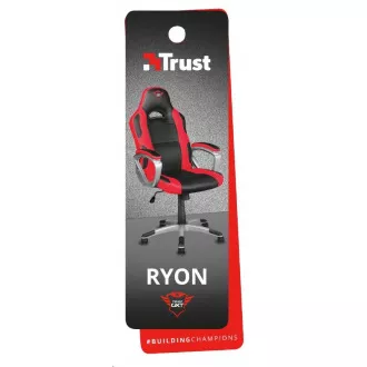 TRUST játékszék GXT 705 RYON GAMING CHAIR, fekete-piros