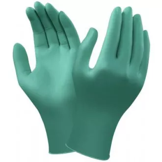 Ansell Touch N Tuff kesztyű 92-600 púdermentes méret 9,5-10 zöld 100db Ansell Touch N Tuff kesztyű 92-600 púdermentes méret 9,5-10 zöld 100db