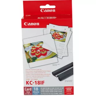 Canon KC18IF 54x86 18db termikus szublimációs nyomtató matrica Canon KC18IF 54x86 18db termikus szublimációs nyomtató matrica