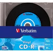 VERBATIM CD-R (10 csomagos) Slim / Vinyl / DLP / 52x / 700 MB
