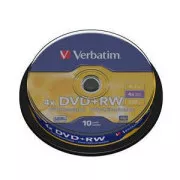 VERBATIM DVD + RW (10 csomagos) Spindle4x / DLP / 4,7 GB