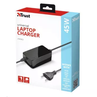 TRUST univerzális hálózati adapter 45 W-os Primo laptop töltőhöz