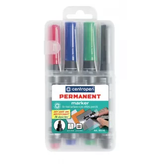 Marker Centropen 8516/4 tartós 4 színű ékhegy 2-5 mm