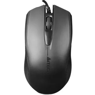 A4tech OP-760 Fekete, egér, 1 kerék, 3 gomb, USB, fekete