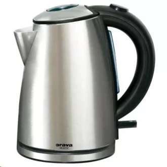 Orava VK-3712 elektromos vízforraló, 1600 W, 1,2 l, automatikus kikapcsolás, ezüst színű