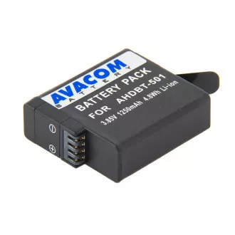 AVACOM akkumulátor GoPro AHDBT-501 Li-Ion 3.85V 1250mAh 4.8Wh AVACOM akkumulátor GoPro AHDBT-501 Li-Ion 3.85V 1250mAh 4.8Wh