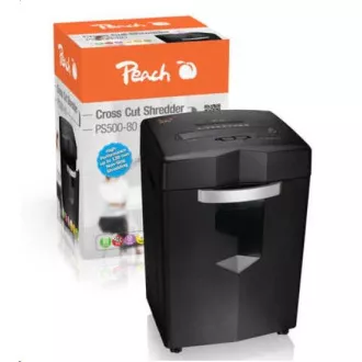 Peach Auto Cross Cut Shredder w. CD, PS500-80 / iratmegsemmisítő Peach Auto Cross Cut Shredder w. CD, PS500-80 / iratmegsemmisítő