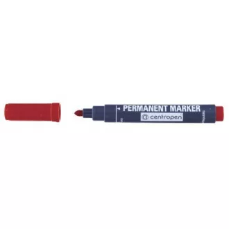Marker Centropen 8510 állandó piros hengeres hegy 2,5 mm