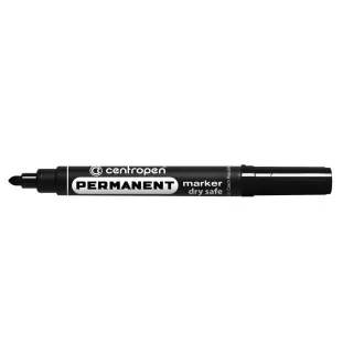 Marker Centropen 8510 állandó fekete hengeres hegy 2,5 mm Marker Centropen 8510 állandó fekete hengeres hegy 2,5 mm