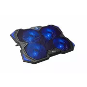 C-TECH hűtőbetét NTB Zefyros alatt (GCP-01B), alkalmi játék, 17, 3", kék háttérvilágítás, sebességszabályzó