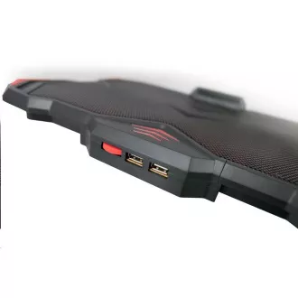 C-TECH hűtőbetét NTB Zefyros alatt (GCP-01R), alkalmi játék, 17, 3", piros háttérvilágítás, sebességszabályzó