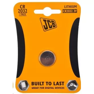 JCB gombelem lítium elem CR2032, buborékcsomagolás 1 db