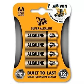 JCB SUPER lúgos elem LR06, buborékcsomagolás 4 db