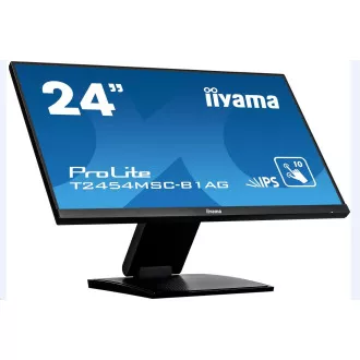 Iiyama érintőképernyő ProLite T2454MSC-B1AG, 60cm (23, 6''), CAP 10-touch, Full HD, fekete