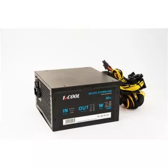 1stCOOL tápegység ATX 450W WHITE STORM 450, APFC, 85