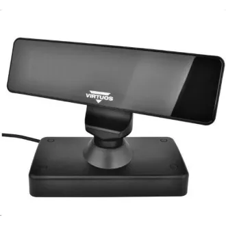 Virtuos VFD ügyfélkijelző Virtuos FV-2030B 2x20 9mm, soros, fekete