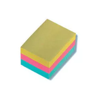 Öntapadós jegyzettömb 51x38mm 3 pasztell szín 3x100 lap Concorde