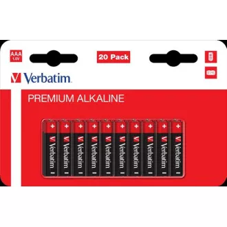 VERBATIM alkáli elem AAA 20 csomag / LR03 VERBATIM alkáli elem AAA 20 csomag / LR03