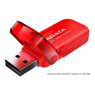 ADATA Flash Disk 16 GB UV240, USB 2.0 Dash Drive, piros ADATA Flash Disk 16 GB UV240, USB 2.0 Dash Drive, piros