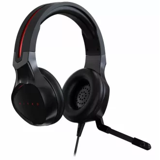 Acer NITRO GAMING HEADSET - 3, 5 mm-es jack csatlakozó, 50 mm-es hangszórók, impedancia 21 ohm, mikrofon, (kiskereskedelmi csomag)