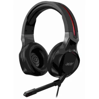 Acer NITRO GAMING HEADSET - 3, 5 mm-es jack csatlakozó, 50 mm-es hangszórók, impedancia 21 ohm, mikrofon, (kiskereskedelmi csomag)