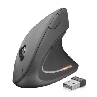 TRUST Verto vezeték nélküli ergonomikus USB egér, fekete