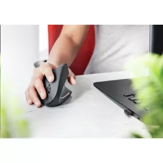 TRUST Verto vezeték nélküli ergonomikus USB egér, fekete